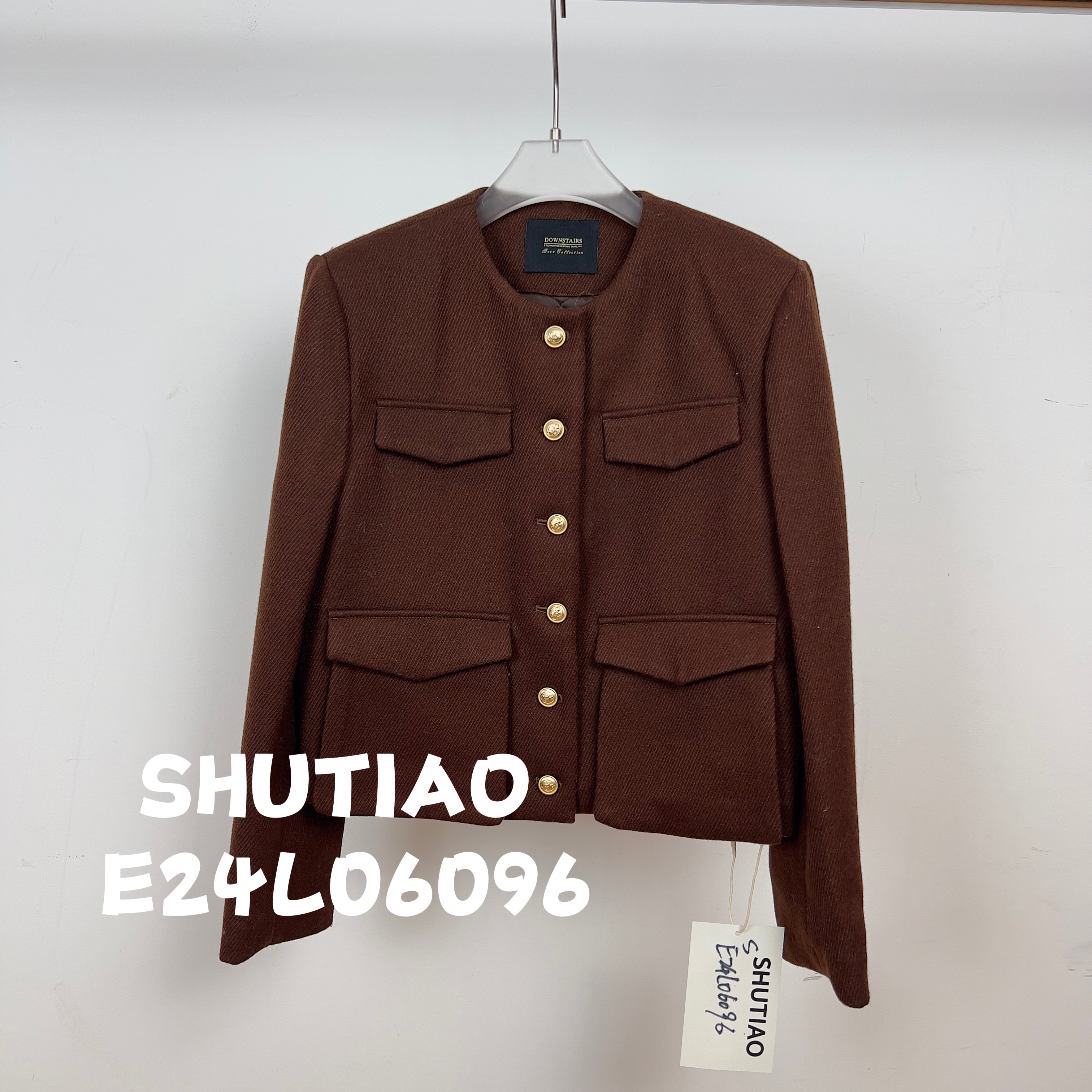 【SHUTIAO】2024秋冬：新款小众设计款外套E24L06096