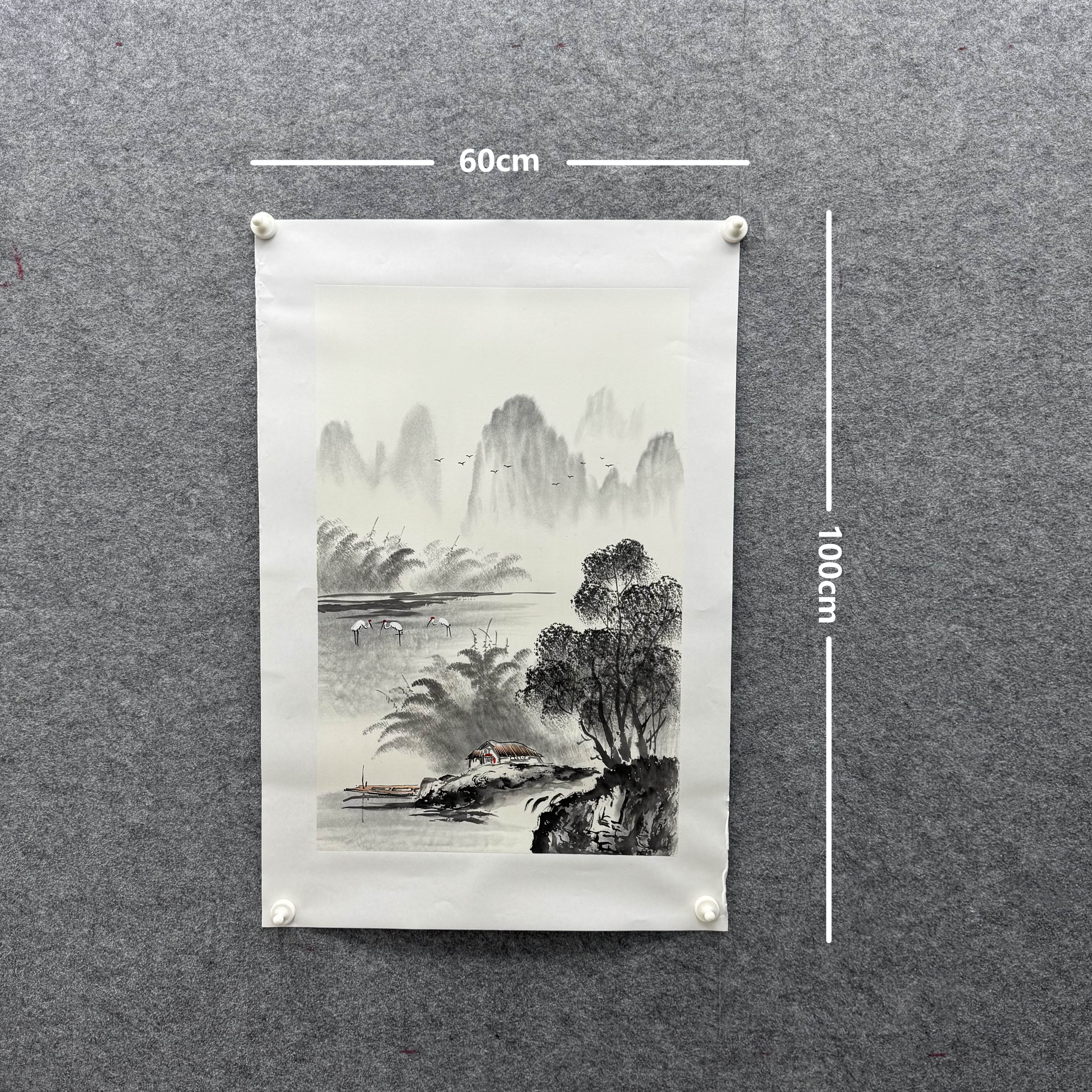 【水墨画】张恒禄60*100cm手绘礼盒作品