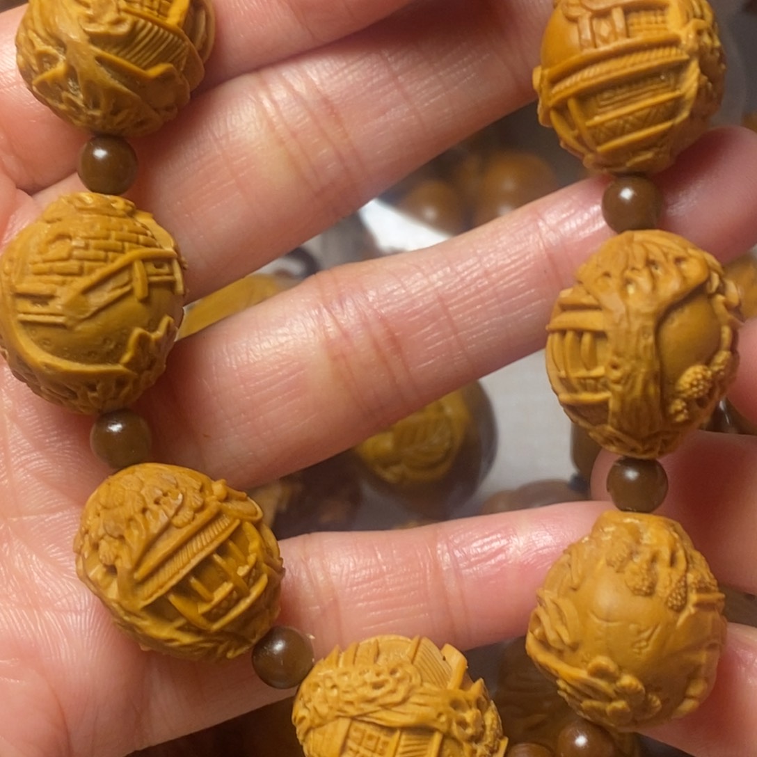 橄榄核手串/手链苏州园林