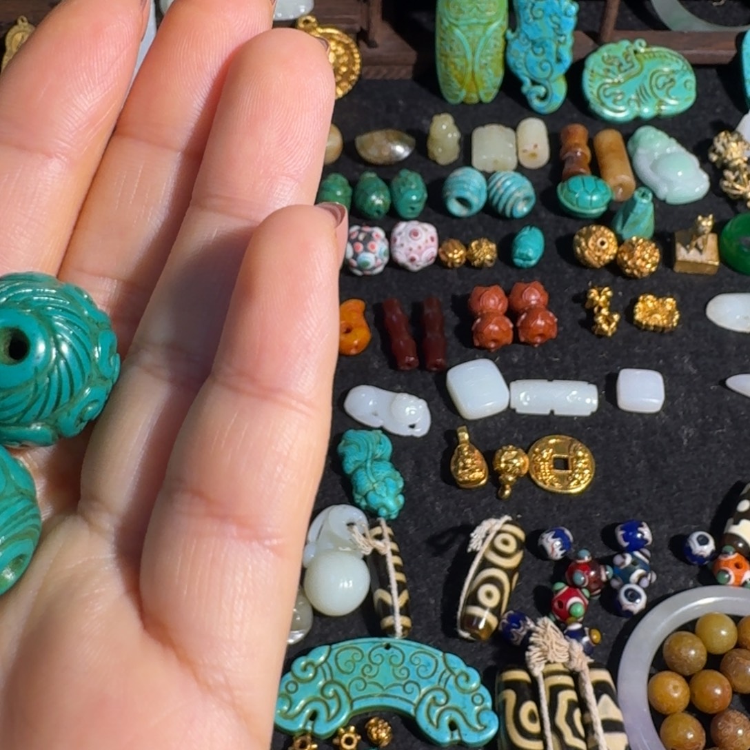 大***兵玛瑙/玉髓未镶嵌颈饰