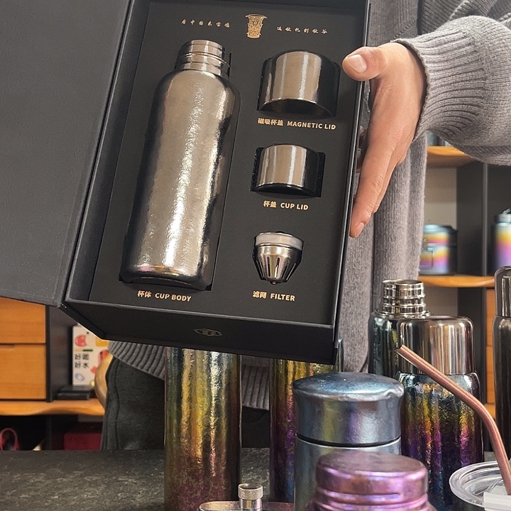 一***哥钛合金纯钛磁吸杯钛色430