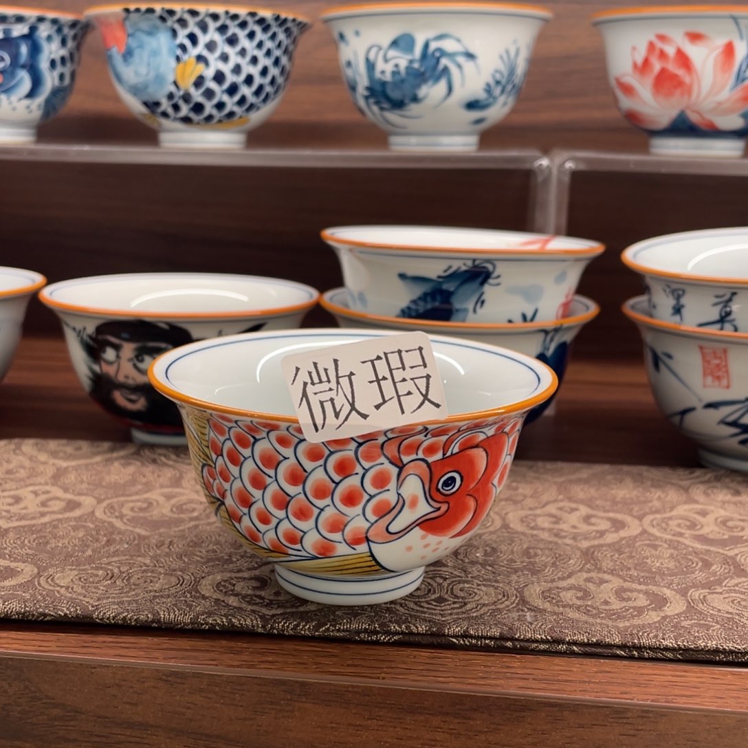 微瑕釉下彩纯手绘