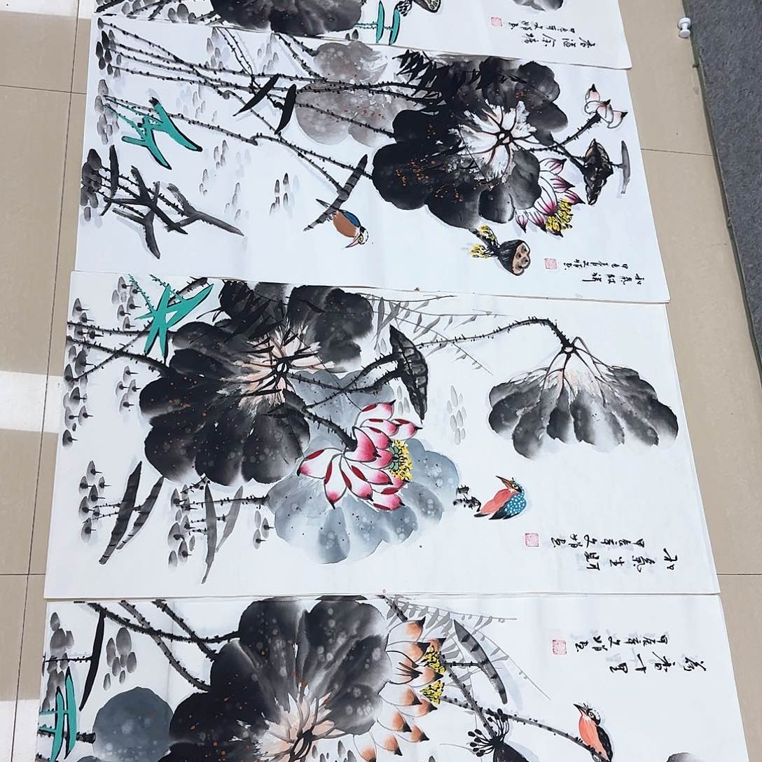 国画国画作品展。国画等h