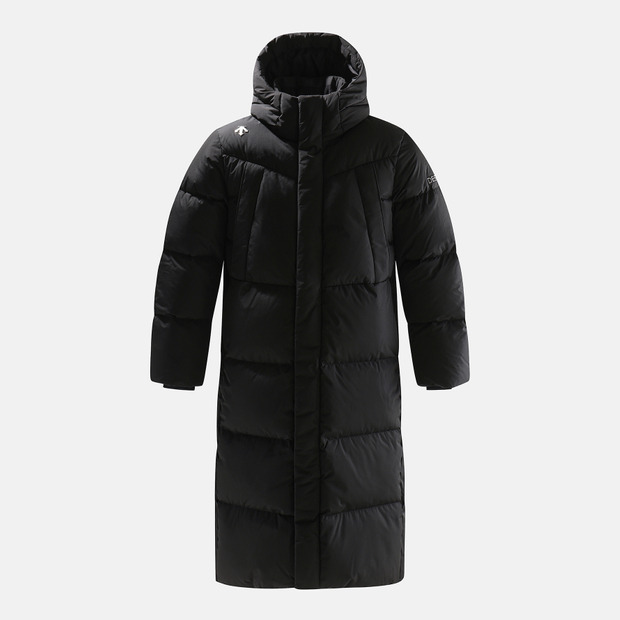 DESCENTE/迪桑特25款鹅绒HEAT NAVI光转热长款连帽羽绒服