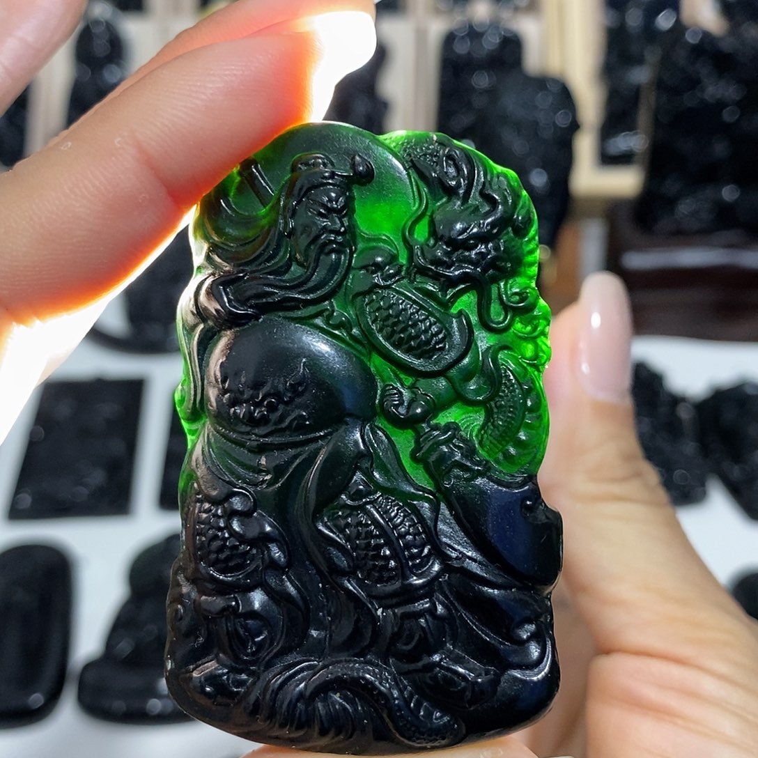 岫玉未镶嵌纯天然岫玉颈饰