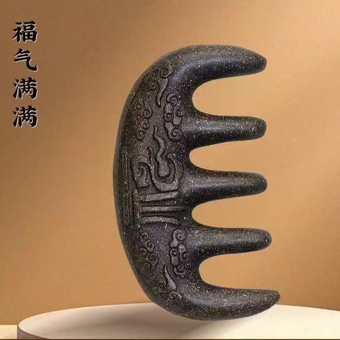 古法何首乌梳头皮梳子古方合香梳经络梳男女通用按摩工具中药手串