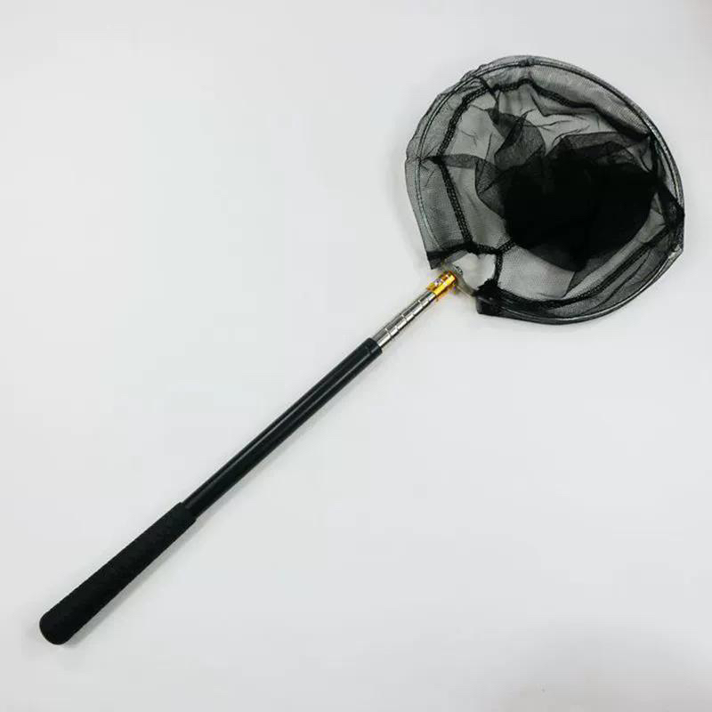 可伸缩不锈钢抄网捞鱼神器鱼网兜钓鱼用具
