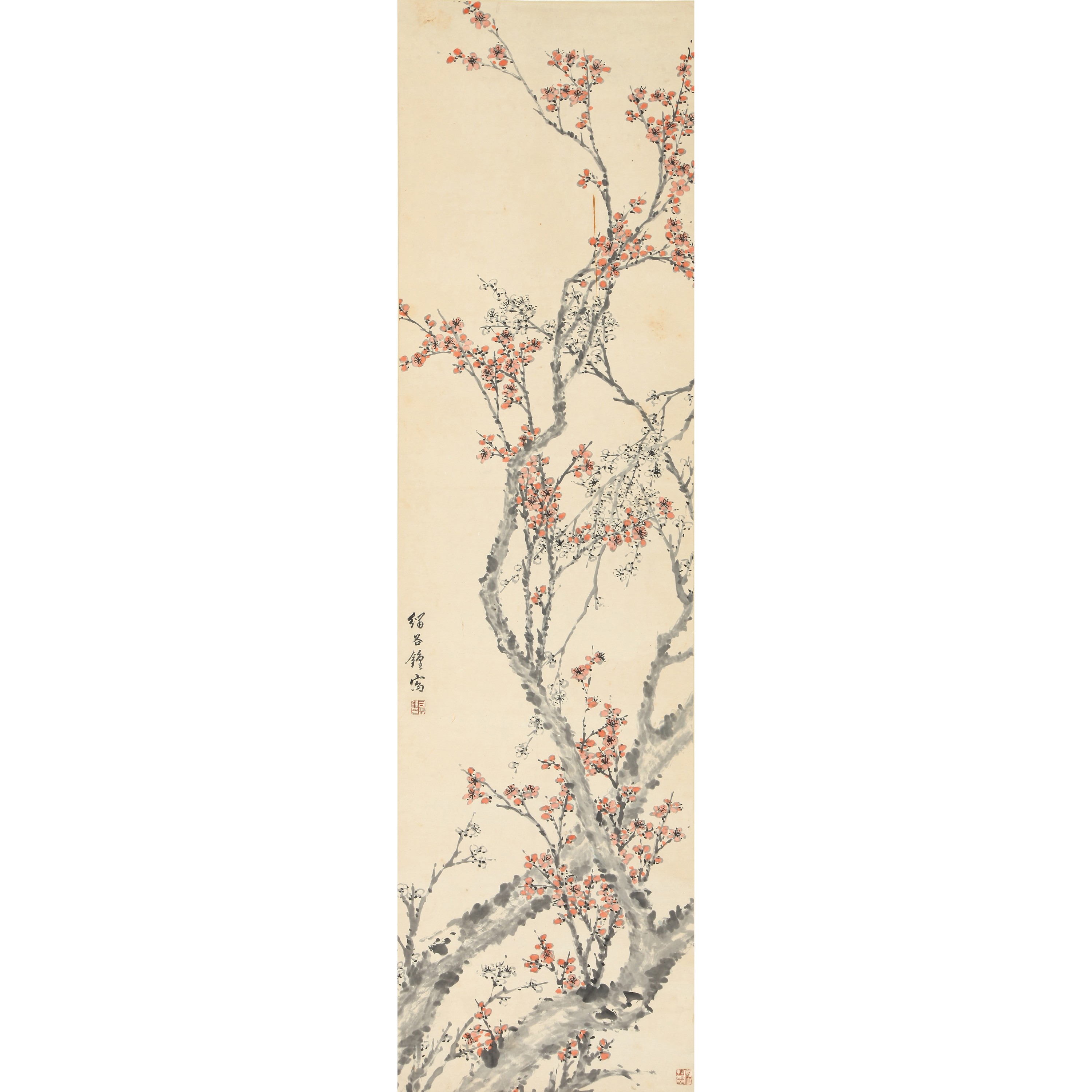 9613、司马钟（清） 红梅【宣德96拍卖】