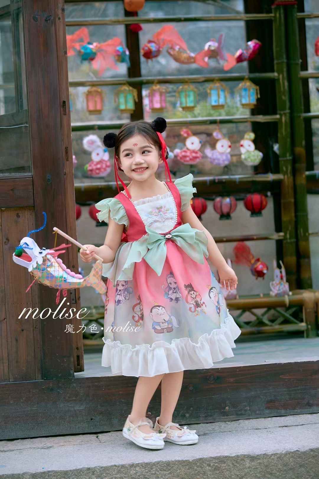 夏季儿童哪吒公主裙