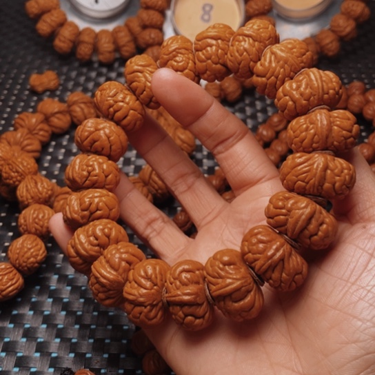 桃核手串龙纹桃核