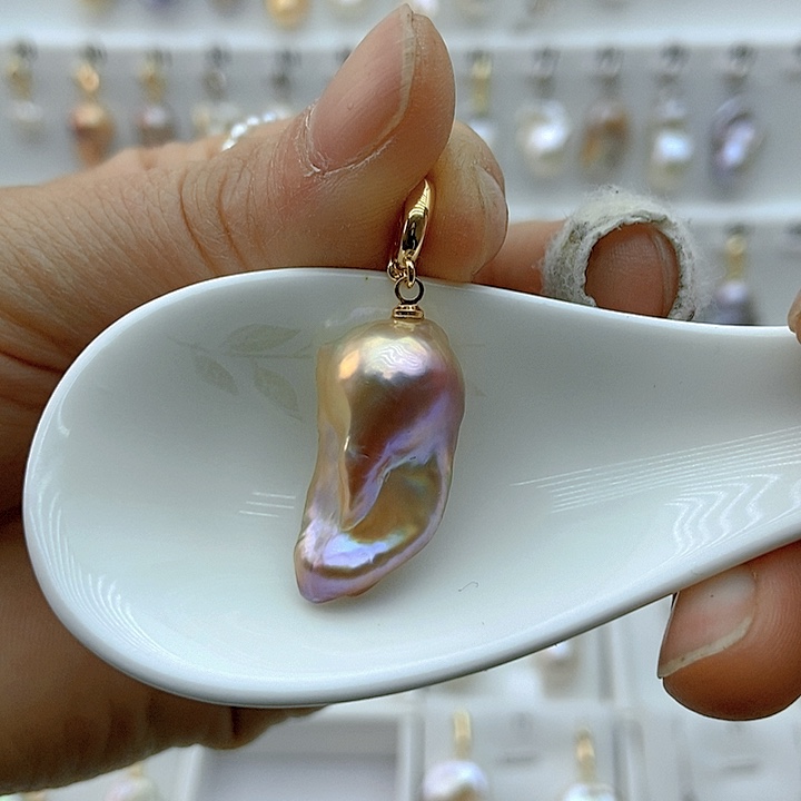 淡水珍珠颈饰银S925镶嵌