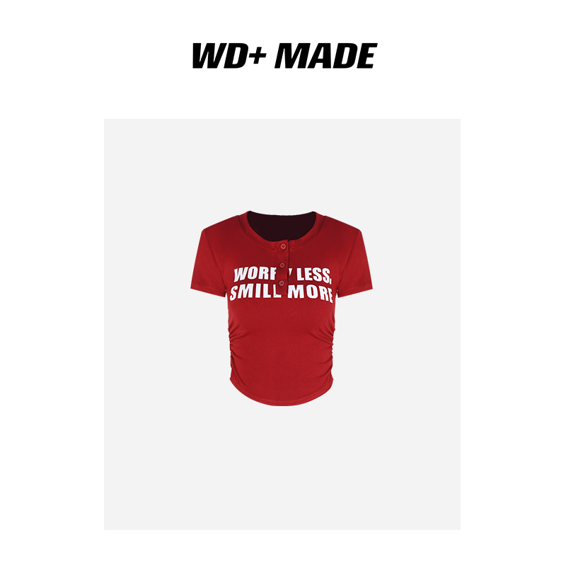 时尚设计师百搭个性高级字母印花修身短袖T恤上衣