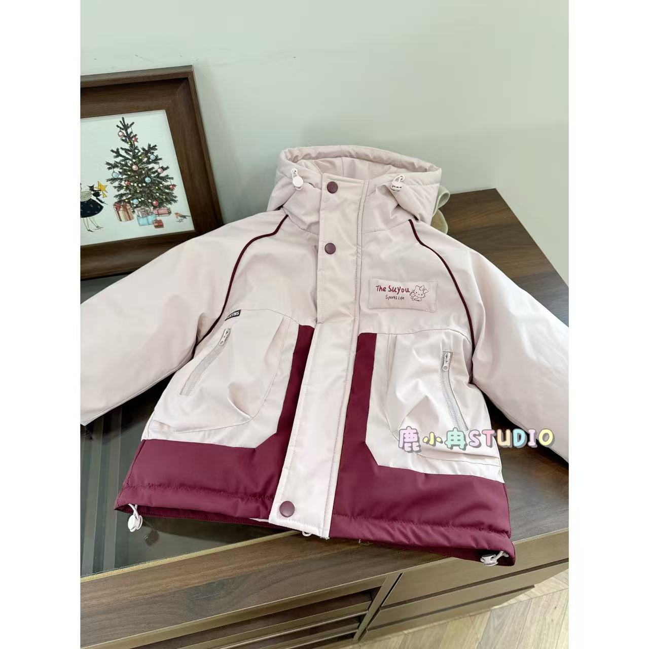 【鹿小冉】韩版女童冬款羽绒服三合一加厚保暖外套冬季新款厚外套