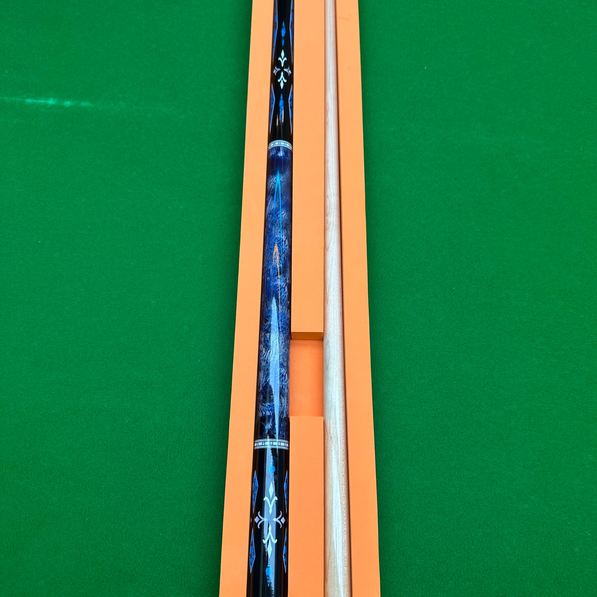 （永恒）打感通透中式黑八九球分体大头台球杆