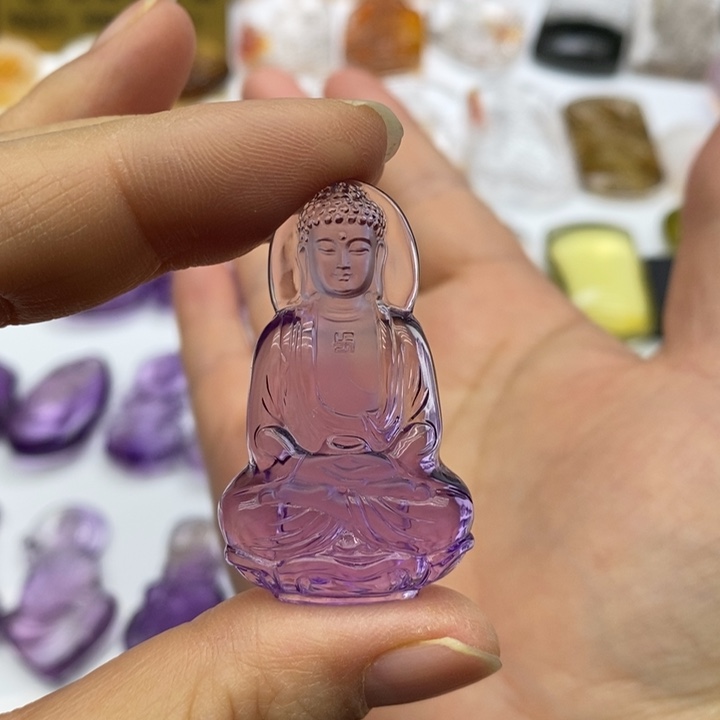 水晶颈饰未镶嵌哆*定制