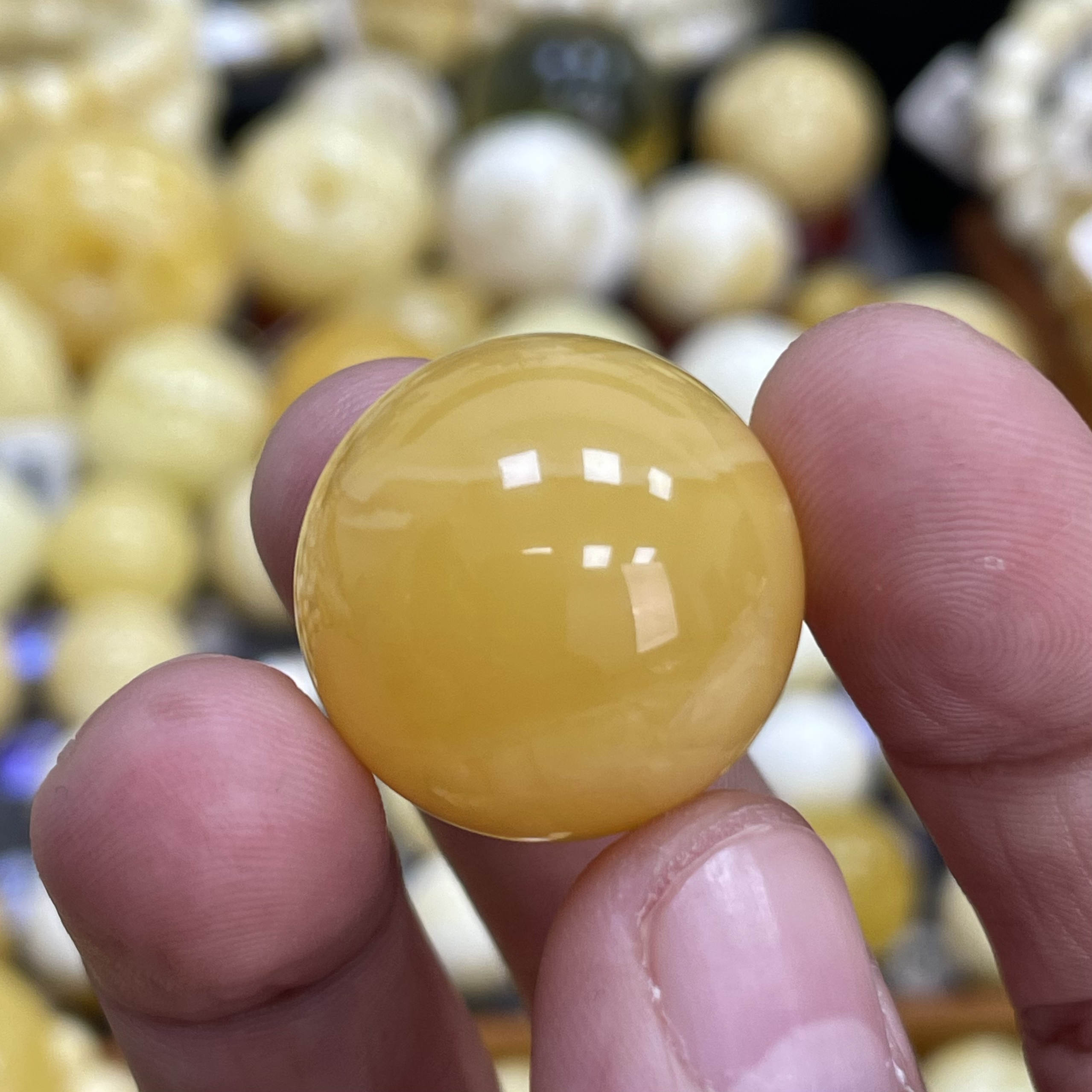 魔梵珠宝｜21.6mm天然浓蜡 浓蜡高货焦皮