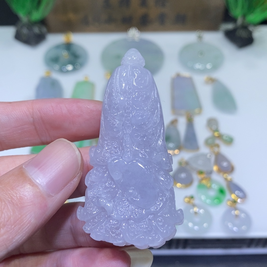 翡翠未镶嵌吊坠(不含链)