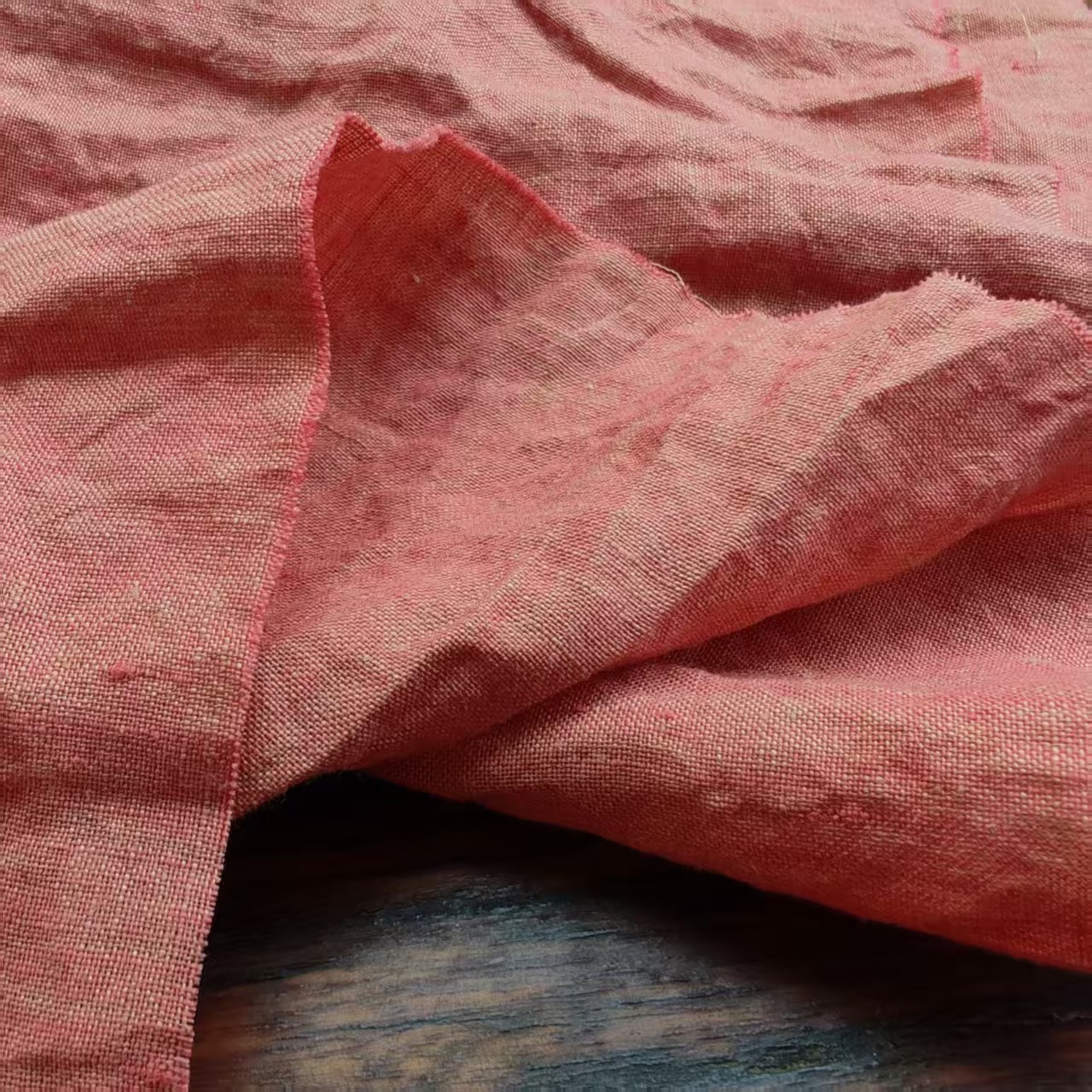 【橘粉棠梨烬】原创21支高品质色织汉麻裤子裙子袍子衬衫服装面料