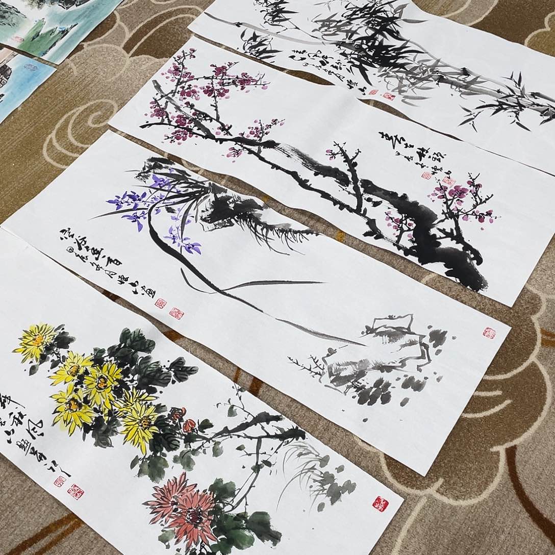 国画L***看定制作品孙怀山画心