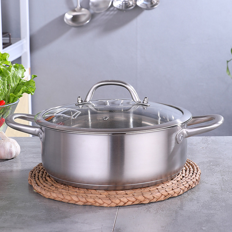 YL030 家用加厚304不锈钢清汤火锅5L大容量