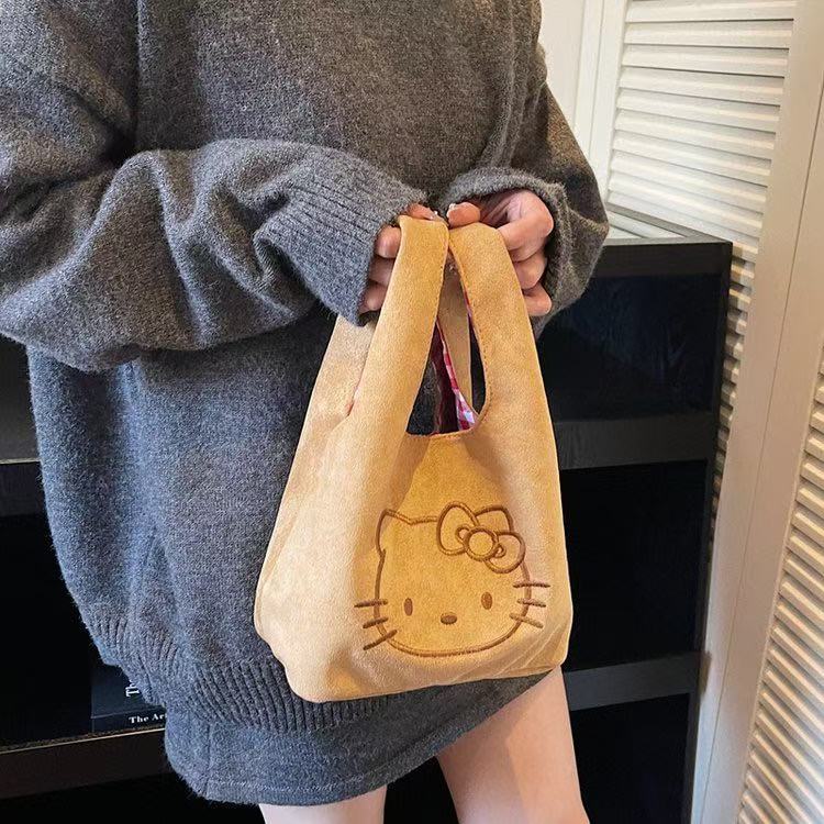 喵喵仙贝KT小手提包卡其色-A255