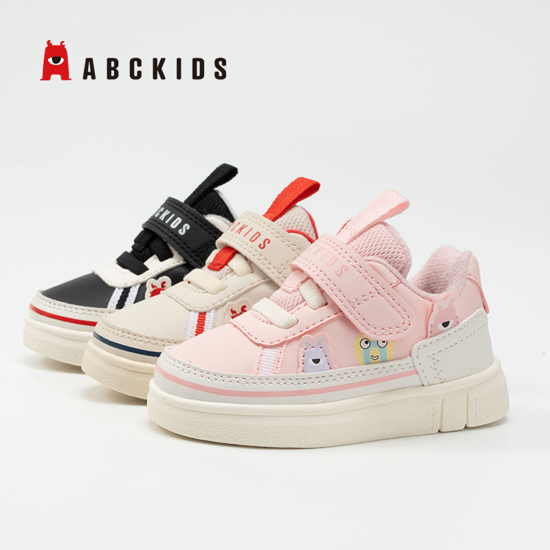 ABCKIDS女童孩子宝宝冬季启步板鞋鞋子儿童加绒保暖荒野求生好看