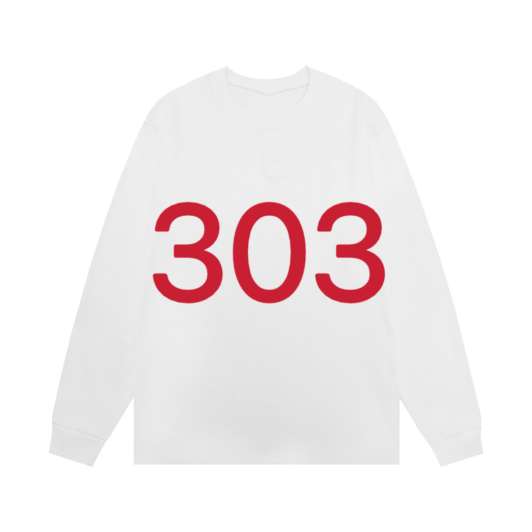 胸前双层缝线字母 303
