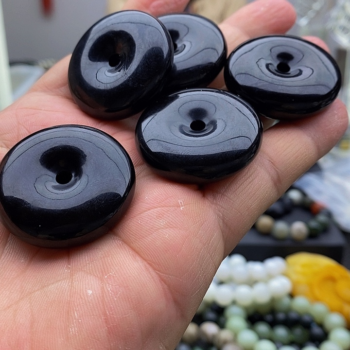 【闪购商品】手链未镶嵌和田玉平安扣有瑕疵拍一发一