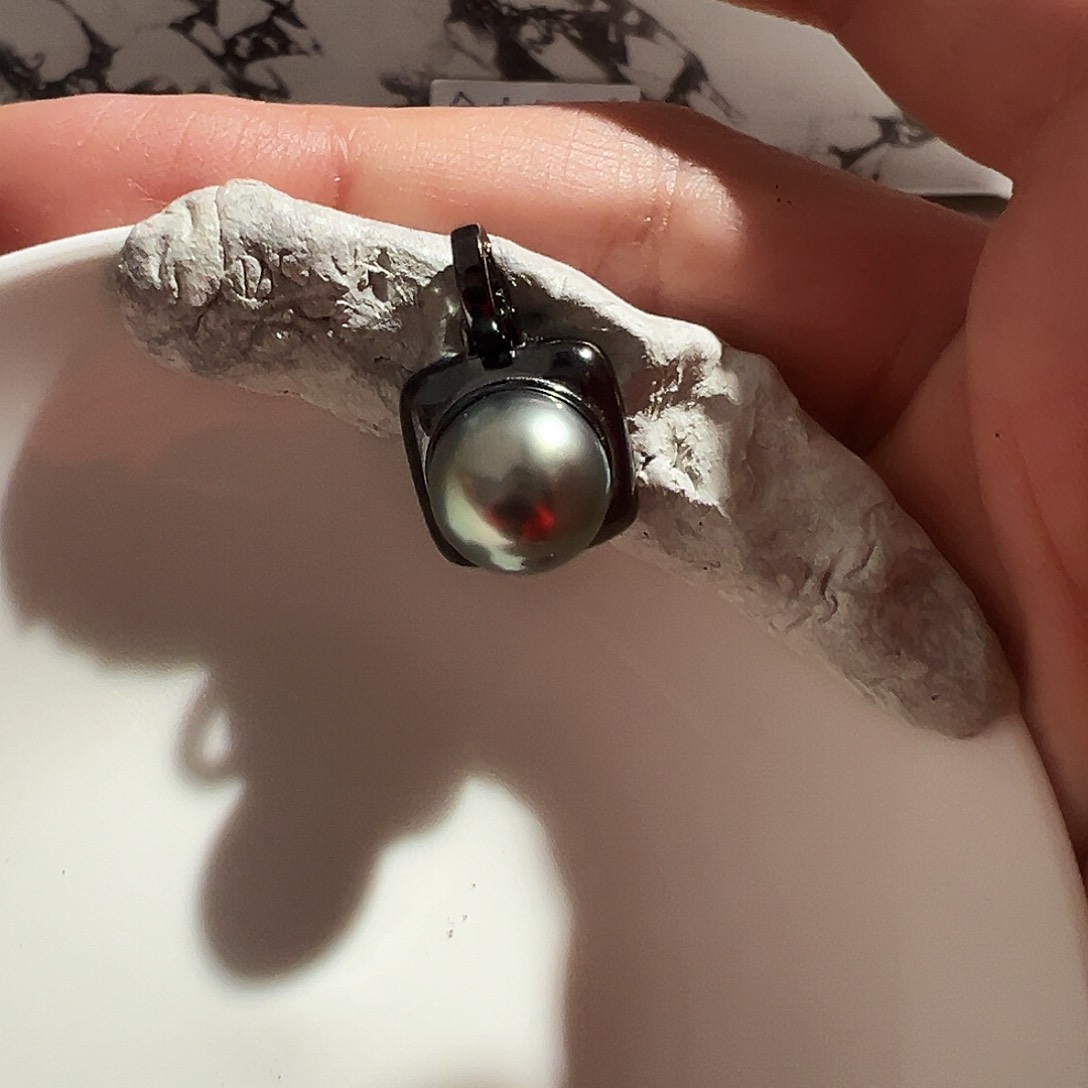 海水珍珠吊坠(不含链)银S925镶嵌