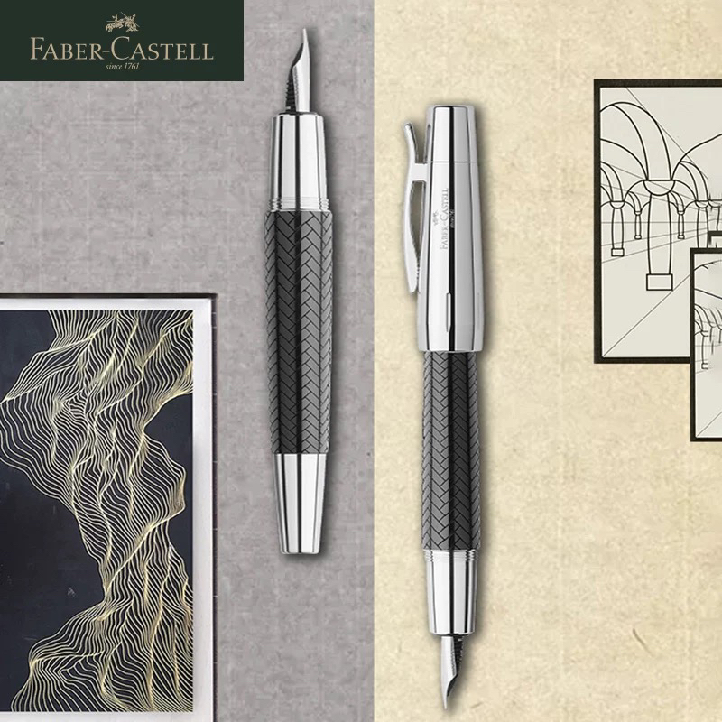 FABER－CASTELL/辉柏嘉德国辉柏嘉 【尚品系列钢笔】 白色菱纹 黑色