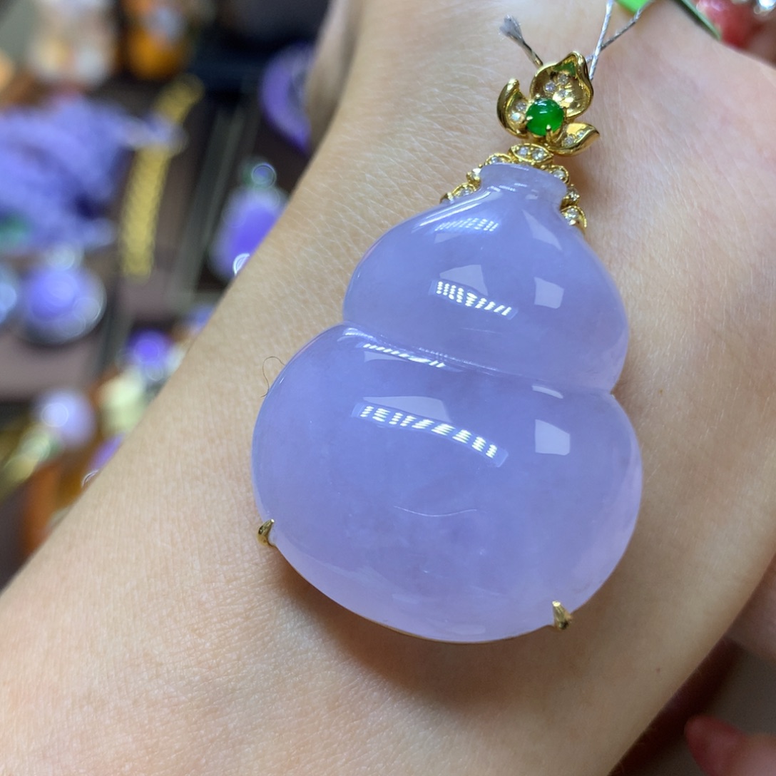 【闪购商品】翡翠颈饰18K金镶嵌翡翠