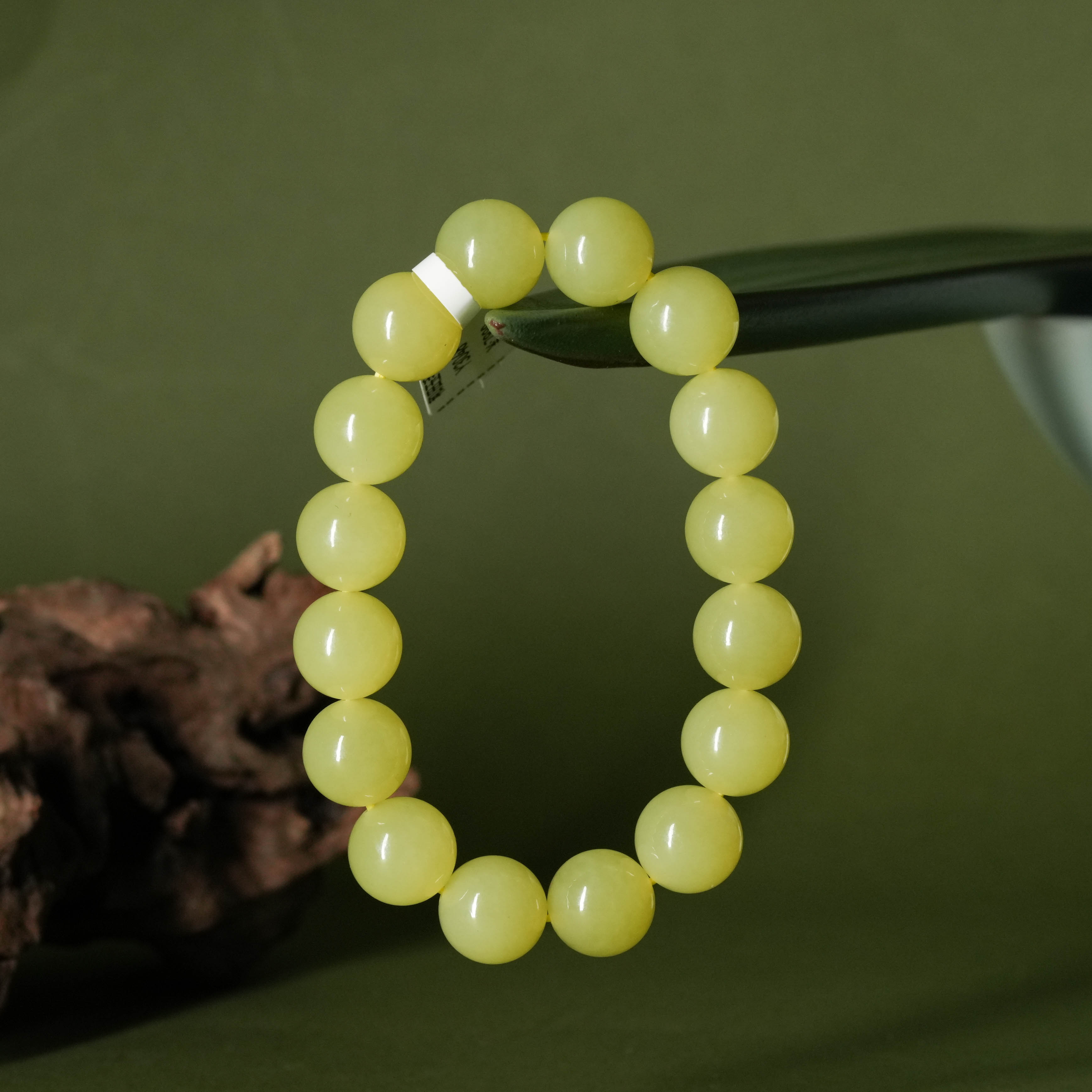 保嘉严选 Y3048 臻藏级和田玉精品若羌黄玉手串