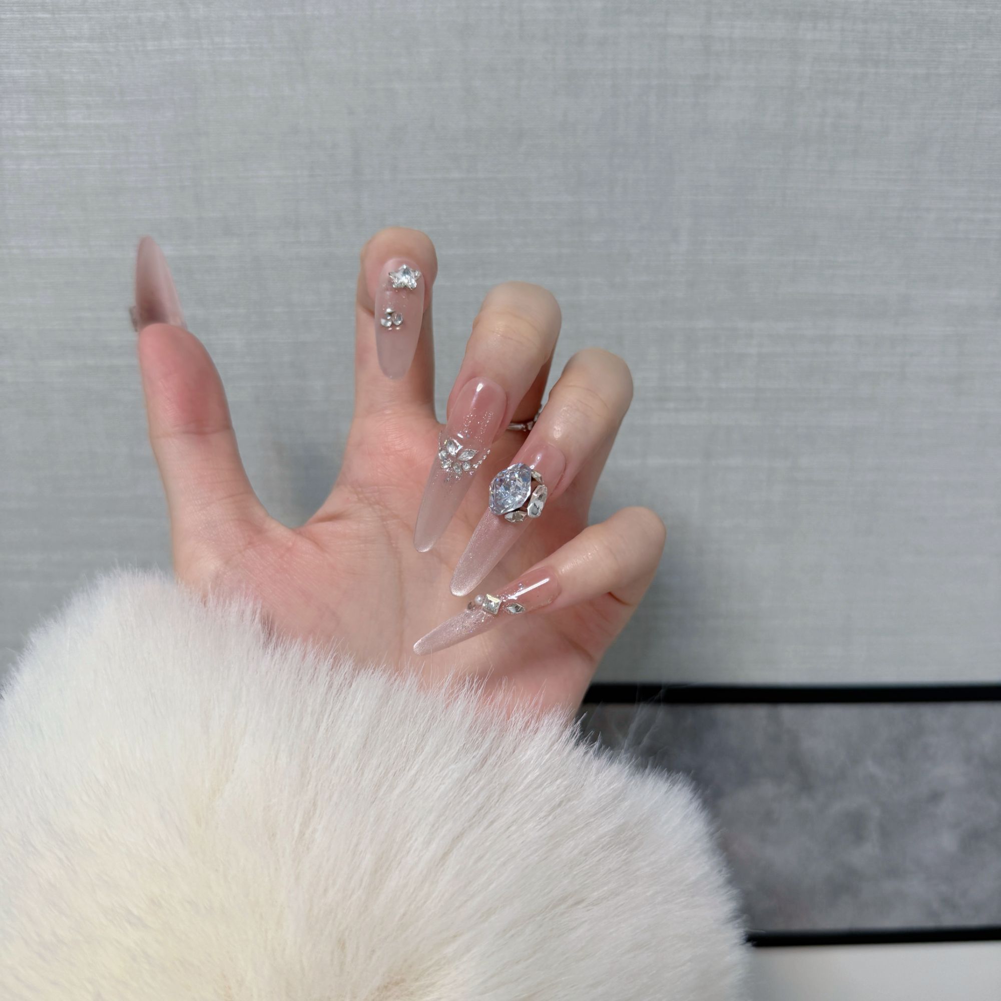 【织女星】小森林手工穿戴甲猫眼高级感自然显白款