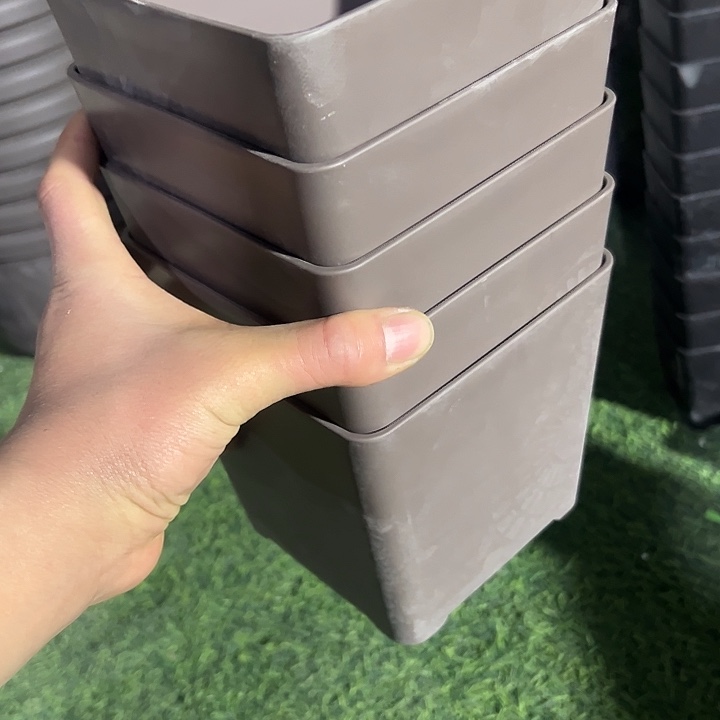 正品14外径14高方盆5个