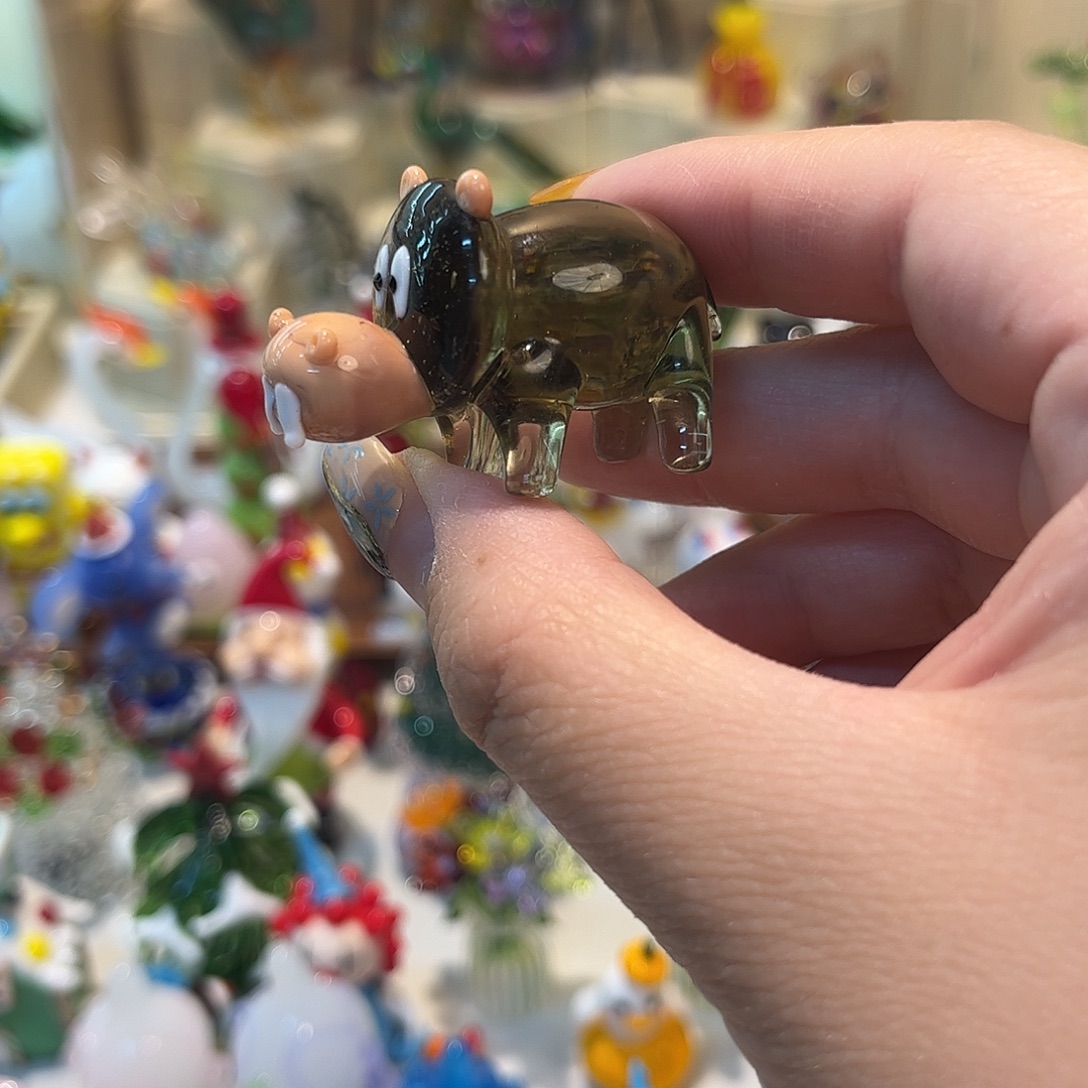 手工艺品琉璃河马