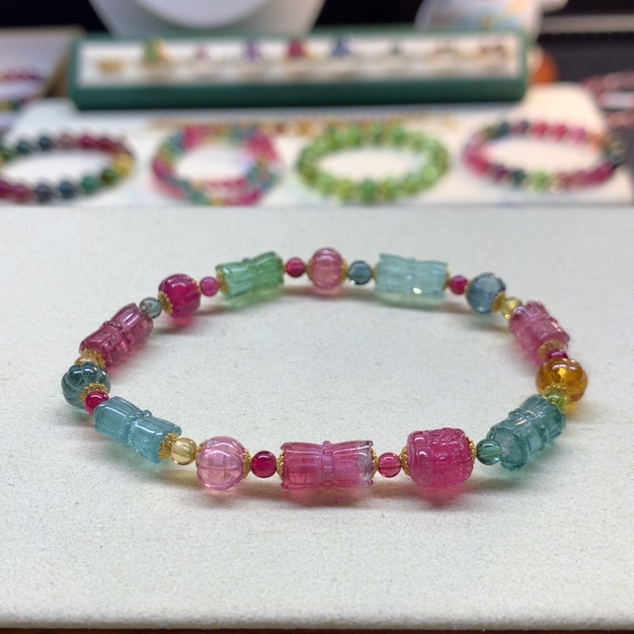 【闪购商品】碧玺手链未镶嵌多宝碧玺