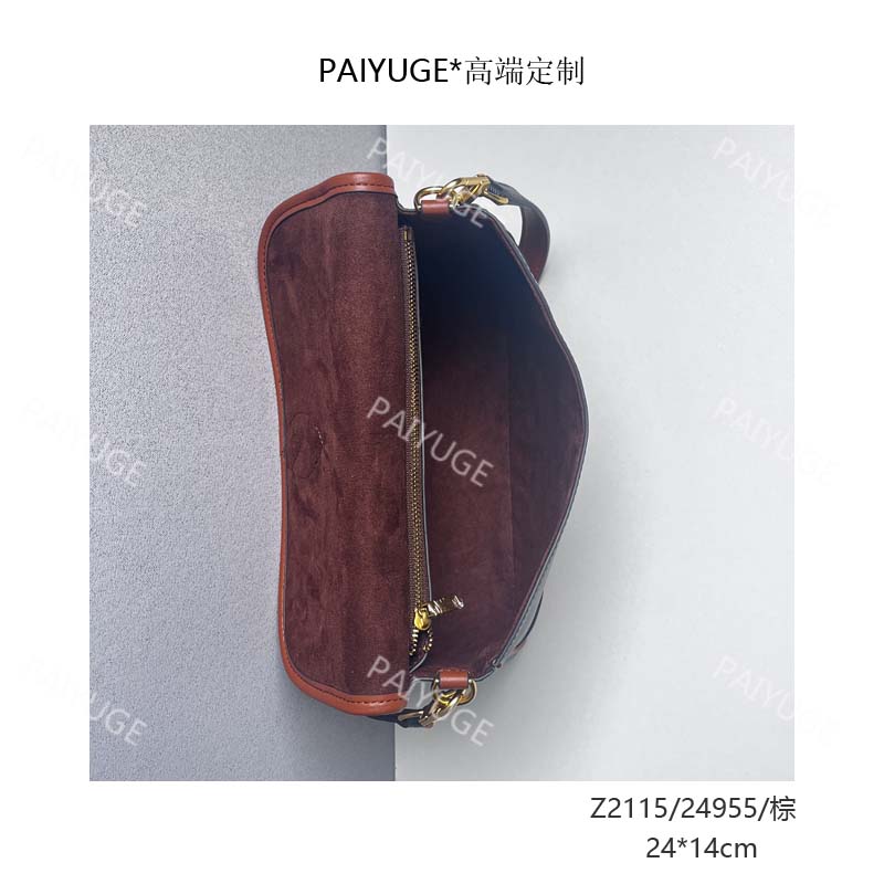 Z2115/24955/棕 paiyuge高端订制百搭女士手提单肩斜挎包1799