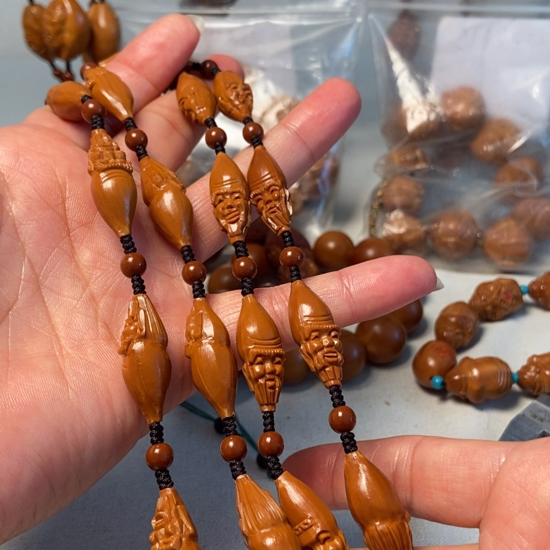 橄榄核手串/手链手工小长单脖挂