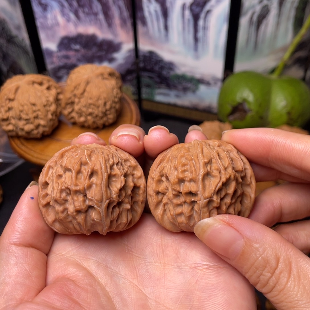 文玩核桃把件41全品山地磨