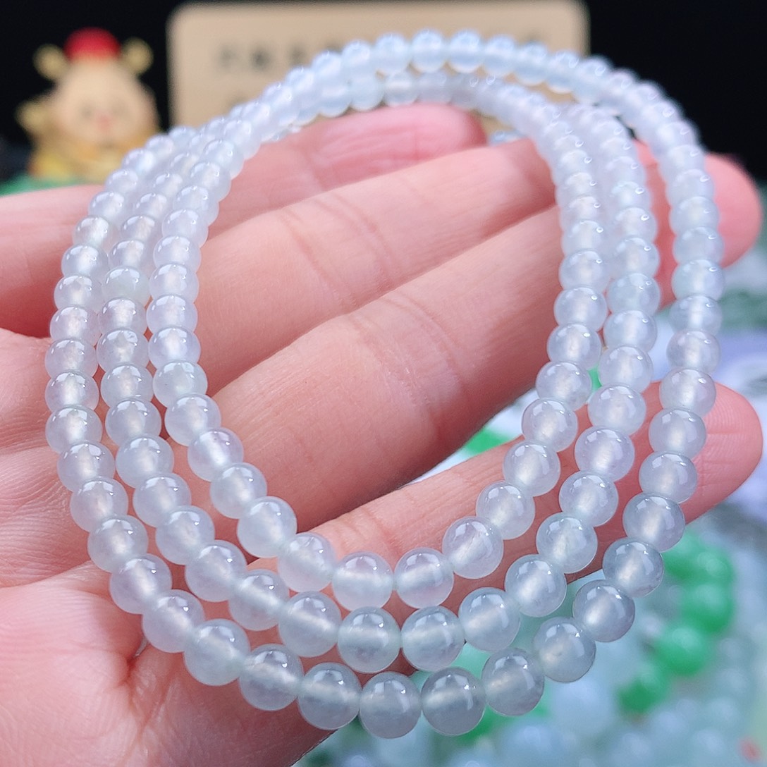 翡翠手链未镶嵌卡4.6mm