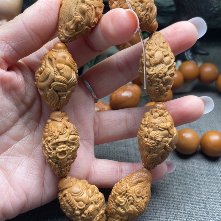橄榄核手串财弥财弥