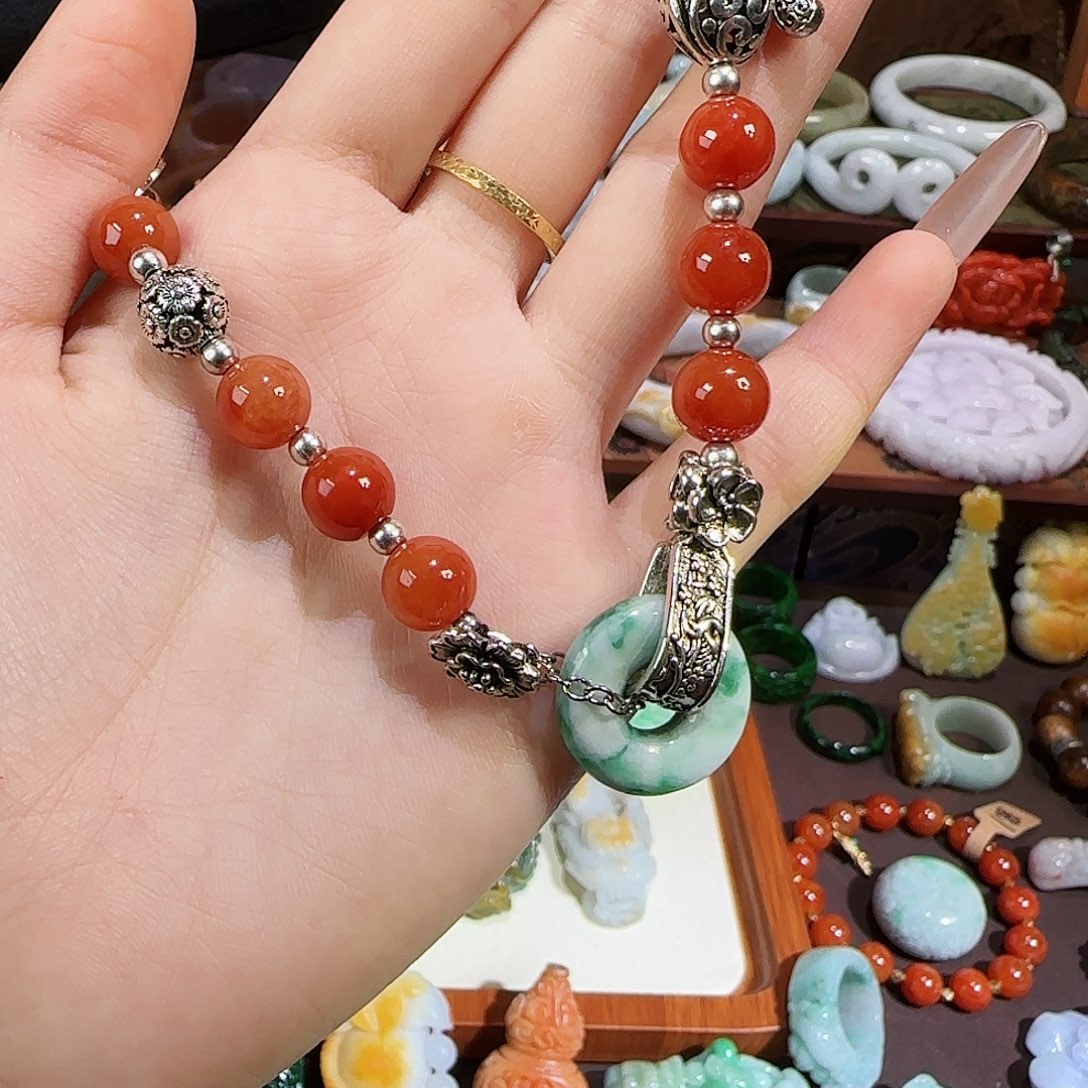 翡翠未镶嵌手链手链