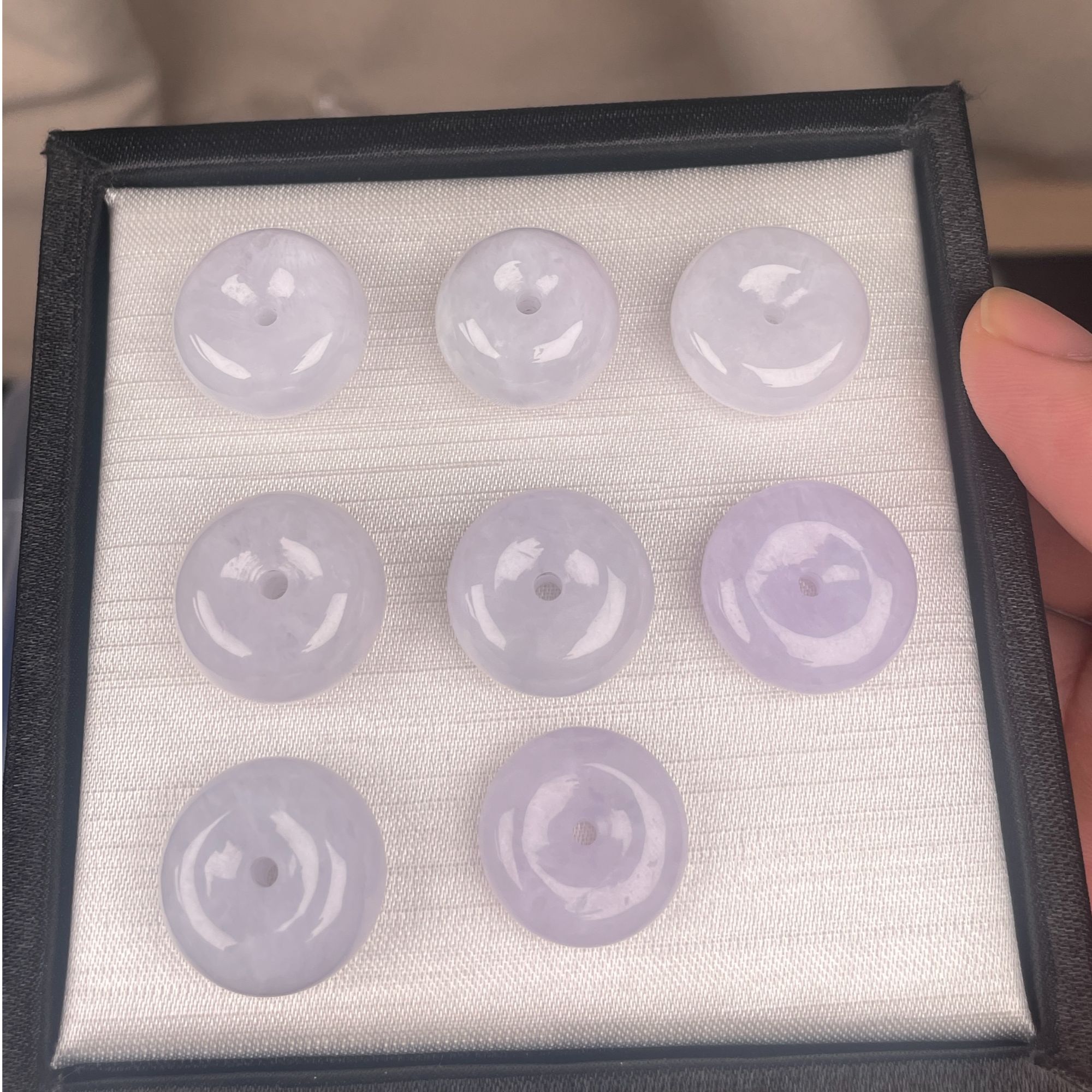 天然缅甸翡翠A货紫罗兰平安扣小胖扣小肥扣怀古多样性发一（发1件）