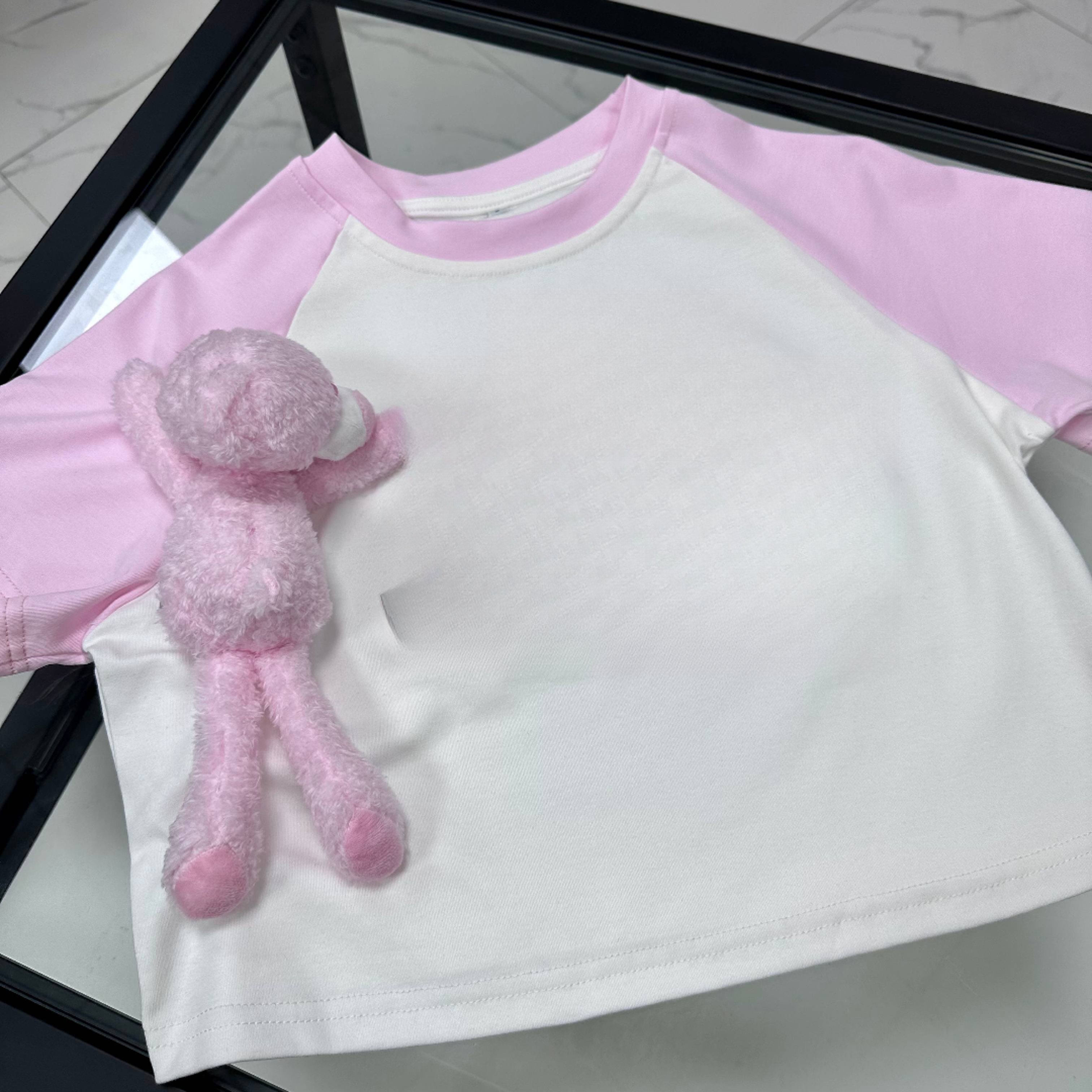 Fog（039）春夏新款粉红可爱立体设计感百搭圆领短袖T恤5N102DX29