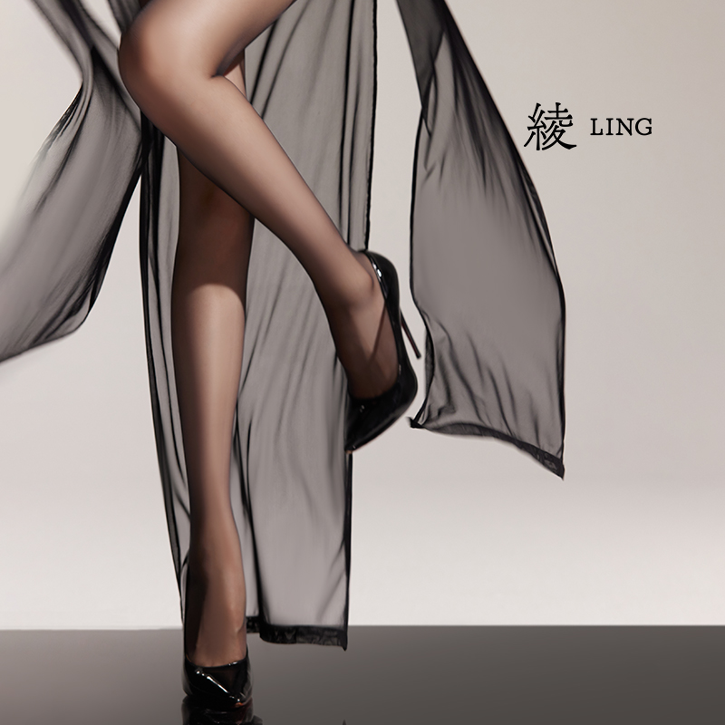LingTouch绫「云缎™」0.2D超薄百搭无痕无缝深裆显瘦黑丝袜连裤袜女