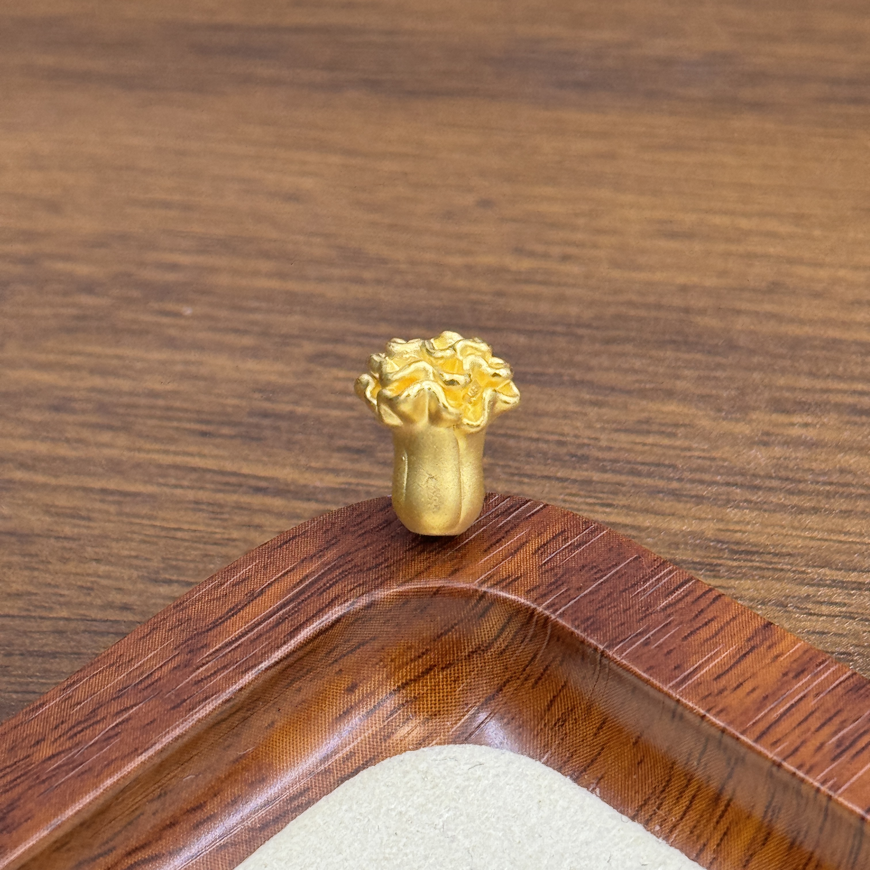 黄金足金999白菜转运珠DP2187-01130