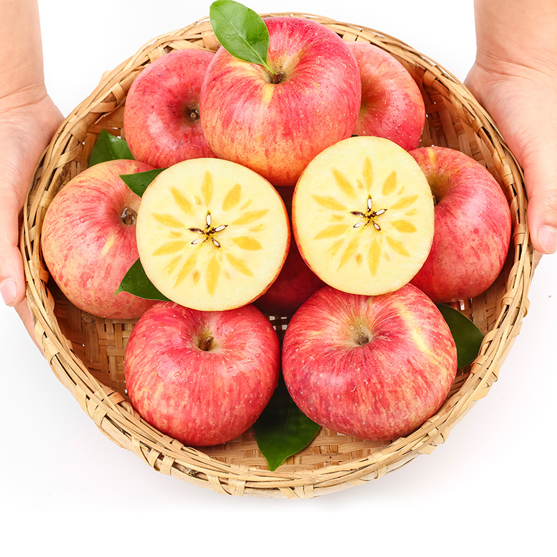 新疆阿克苏冰糖心10斤苹果红富士脆甜多汁新鲜当季水果A