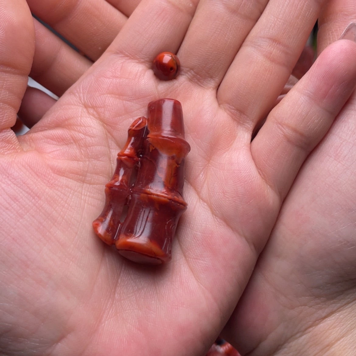 【闪购商品】南红玛瑙竹竹高升吊坠未镶嵌
