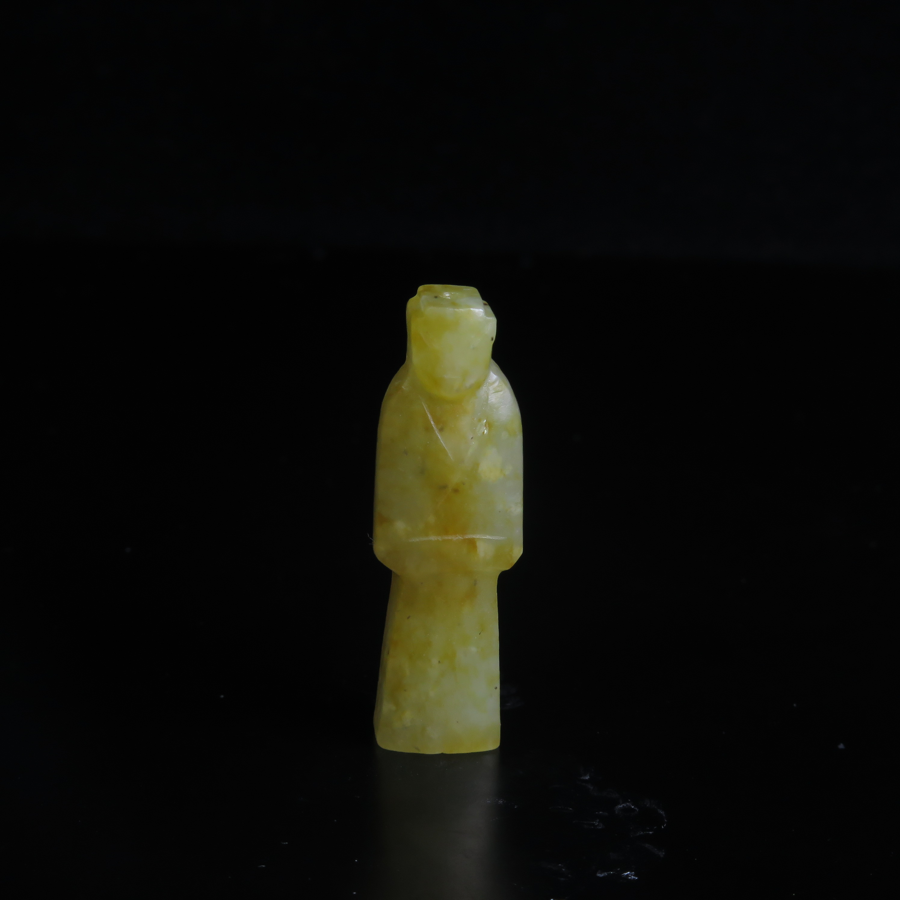 清代玉翁仲挂件/MZ230014/和田玉/民族文物