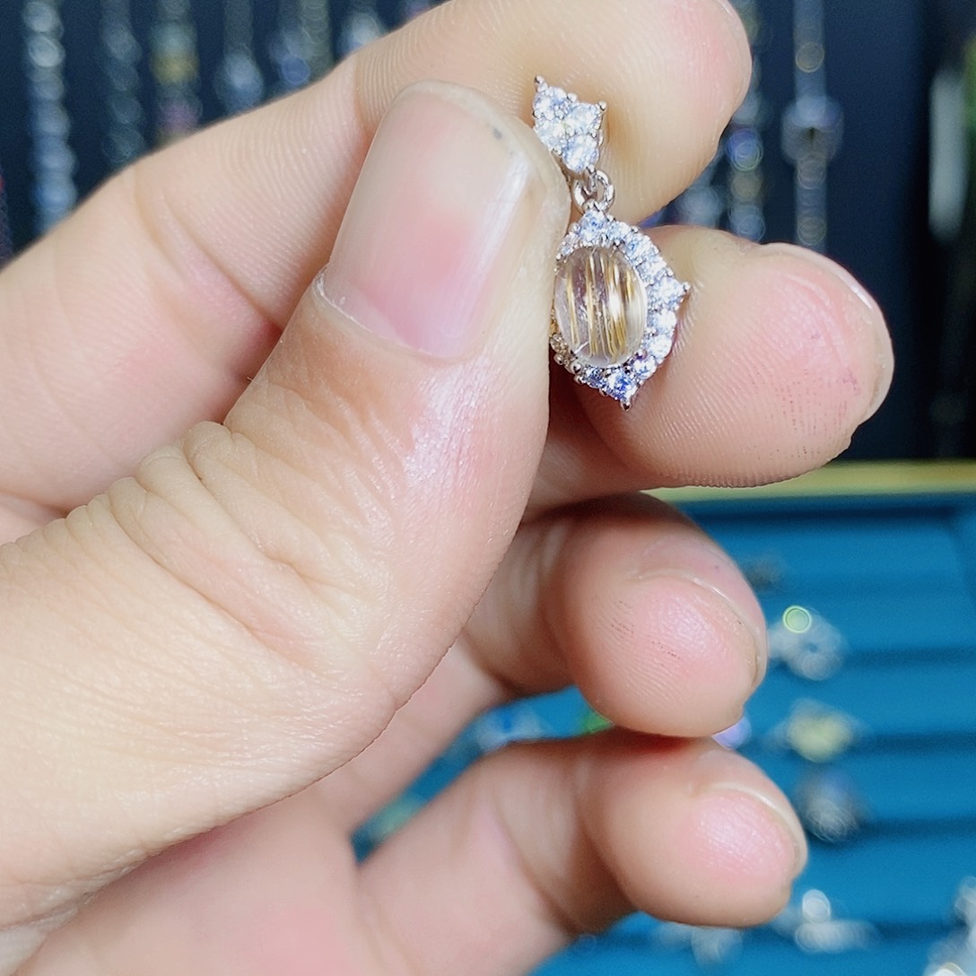 紫晶珠宝半成品银S925镶嵌